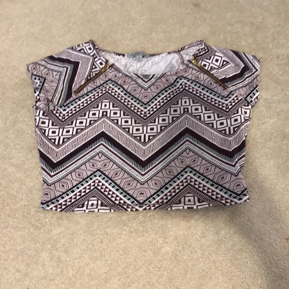 cute patterned crop top